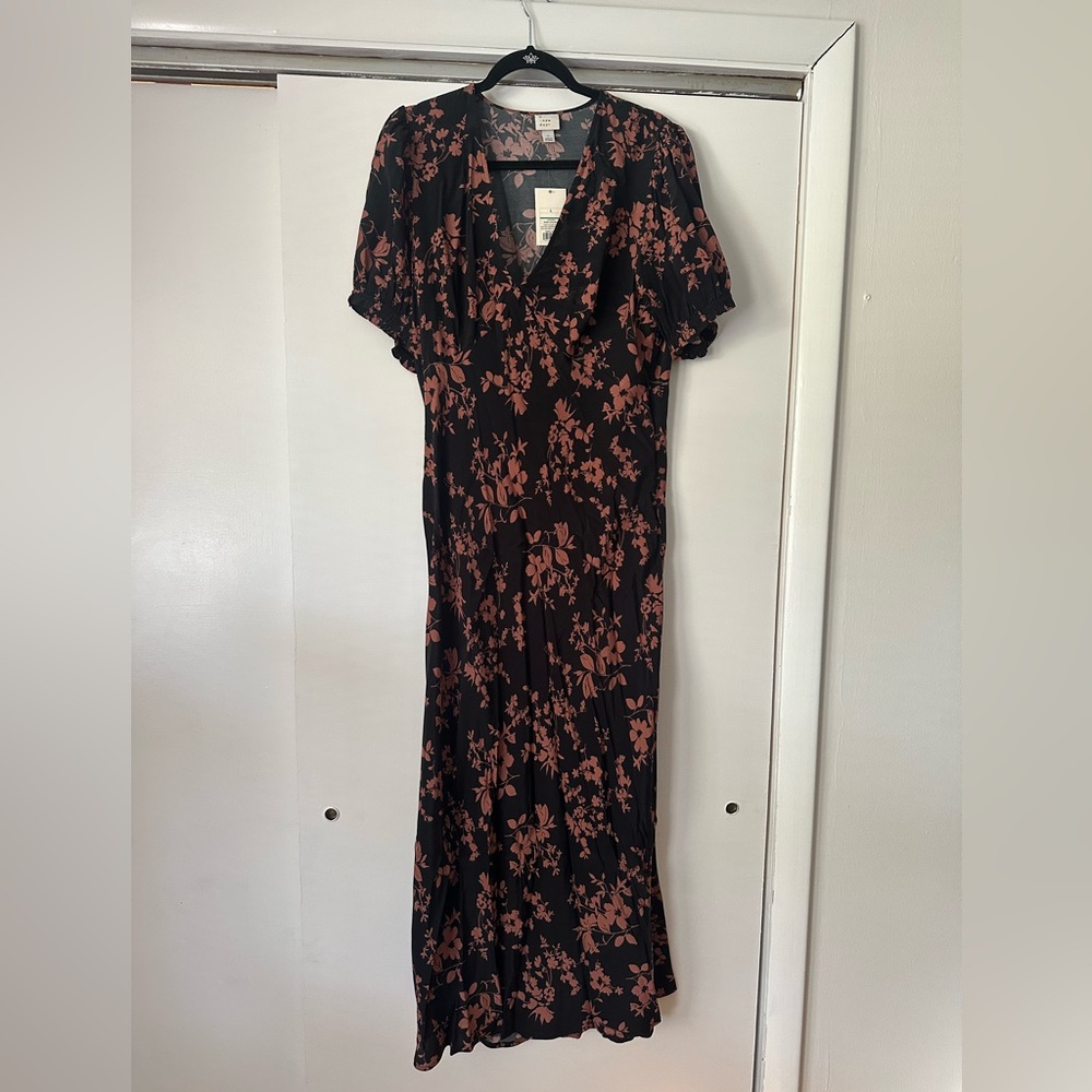 NWT floral mid dress